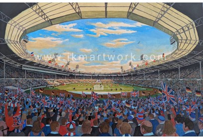 Wembley Stadium World Cup 1966 Fine Art Print - England Football